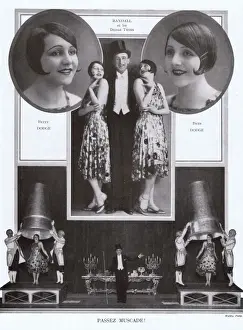 Dodge Sisters in La Grande Folie at the Folies Bergere, Pari