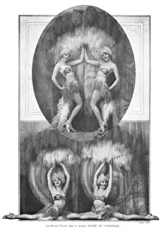 Dodge Sisters in La Grande Folie at the Folies Bergere, Pari