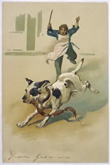 Runs Prints: Dog Steals Sausages
