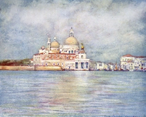 Menpes Gallery: The dogana and salute - Venice, Italy