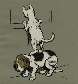 Investigate Prints: Two dogs not invited to Tabithas for tea