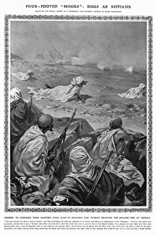 Morocco Gallery: Dogs as Riffians during Melillan Campaign