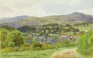 Arran Prints: Dolgellau from Arran Valley, Gwynedd, NW Wales