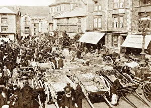 Fairground Prints: Dolgellau Fair early 1900s