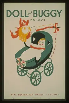 Dist Prints: Doll and buggy parade - WPA recreation project, Dist. No. 2