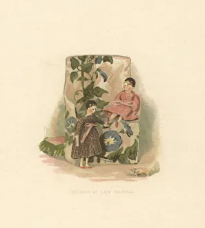 Victorias Gallery: Doll representing children of courtier Lady Isabella