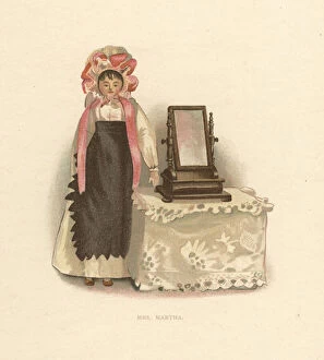 Doll representing housekeeper Mrs. Martha