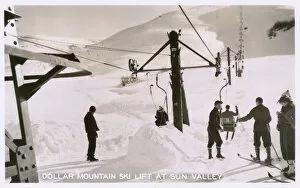 Dollar Mountain Ski Lift, Sun Valley, Idaho, USA