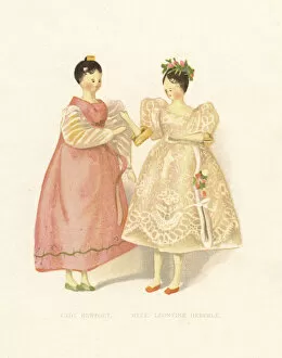 Arnold Collection: Dolls of courtier Lady Newport and ballerina Leontine