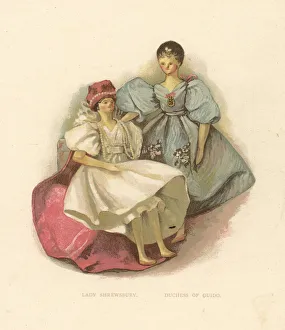 Victorias Gallery: Dolls of courtiers Lady Shrewsbury and the Duchess of Guido