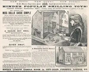 Hindes Prints: Dolls House Advert / C19