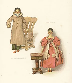 Victorias Gallery: Dolls representing courtiers Sir William Arnold