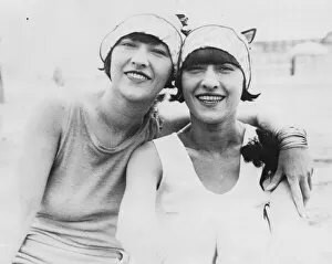 The Dolly Sisters in Deauville between engagements, 1926