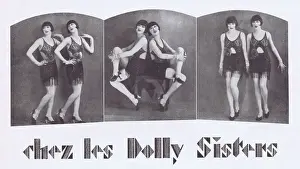 Rosie Prints: The Dolly Sisters in Paris 1927. Probably in costume from the show Paris-New York