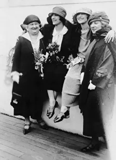 The Dolly Sisters about to return to London, New York