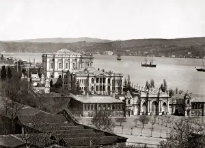 Bosphorous Prints: Dolmabache Palace, on the Bosphorous, Turkey, circa 1890