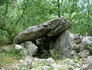 Archaeological Collection: Dolmen of Pedracabana. Catalonia. Spain