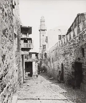 Defensive Structure Prints: Via Dolorosa, Jerusalem, Palestine, modern Israel