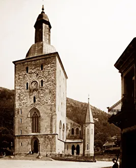 Kirke Prints: Dom Kirke, Bergen, Norway - early 1900s
