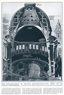 Images Dated 12th October 2018: Dome of St. Pauls Cathedral by S. W. Clatworthy