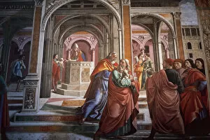 Novella Collection: Domenico Ghirlandaio (1449 1494). Expulsion of Joachim