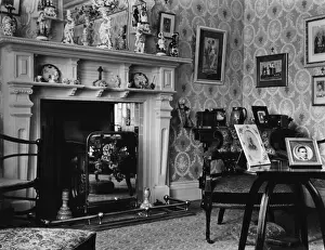 Fender Prints: Domestic interior with large fireplace
