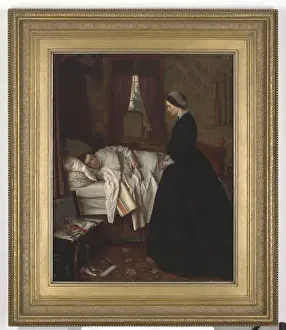 Geffrye Museum Prints: Domestic interior with a sleeping soldier