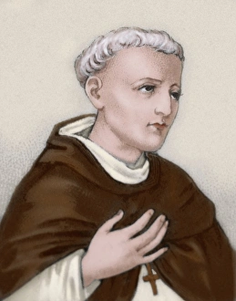 Domingo de Betanzos (1430-1549). Spanish missionary. Colored Domingo de Betanzos (1430-1549). Spanish missionary. Colored