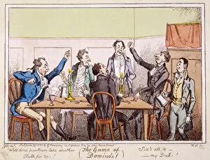 1823 Collection: Dominoes in a Tavern