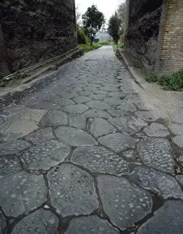 Via Domiziana (Domitiana). Cumae. Italy