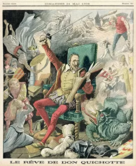 Exploits Gallery: Don Quixote dreaming of knightly exploits