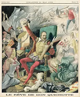 Exploits Prints: Don Quixote dreaming of knightly exploits