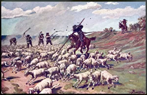 Knight Gallery: Don Quixote and the sheep