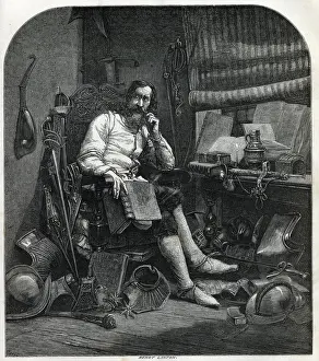 Don Quixote in His Study