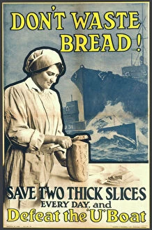 Onslow War Posters Collection: Don t Waste Bread Wwi