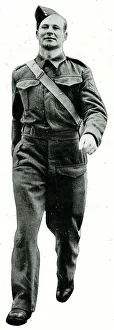 Physical Collection: Don Welsh, Charlton footballer, serving in the army, WW2
