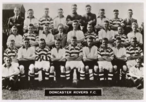 Striped Collection: Doncaster Rovers FC football team 1934-1935