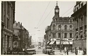 Tram Collection: Doncaster, South Yorkshire - Clock Corner