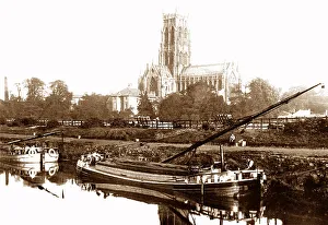 Barge Prints: Doncaster St. George's and Canal Barges early 1900s