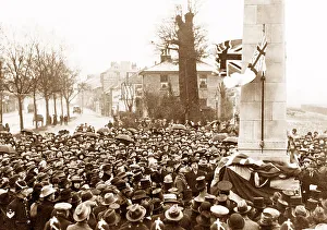 Doncaster Prints: Doncaster Unveiling the War Memorial in 1923