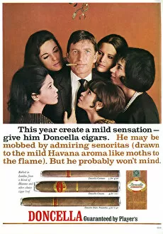 Admiration Gallery: Doncella cigar advertisement, 1965