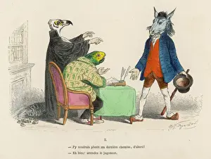 1828 Prints: Donkey and Lawyers