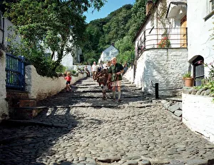 Clovelly Prints: Donkeys, Clovelly