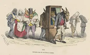 Donkeys and Sedan Chair