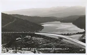 Donner Prints: Donner Lake, Lake Tahoe Highway, California, USA