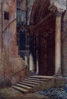 Columns Gallery: Side door of the Cathedral of San Lorenzo, Genoa, Italy