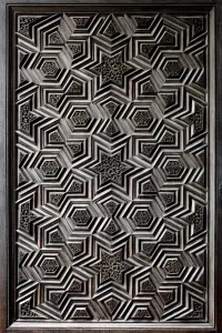 Turkiye Prints: Door of the Green Mosque in Bursa, Turkey