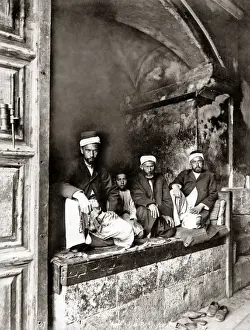 Sepulchre Prints: Doorkeepers of the Church of the Holy Sepulchre, Jerusalem