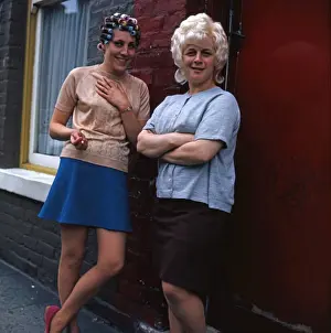 Gossip Prints: Doorstep Gossip. Middlesbrough 1970s