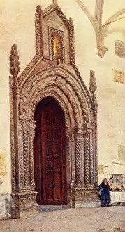Doorway of Cathedral, Palermo, Sicily, Italy